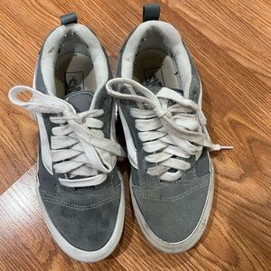 Vans Men's Gray and White Sneakers